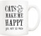 5Aup Funny Cat Coffee Mug for Lovers, Make Me Happy, You Not so Much, Christmas Gifts for Men and Women 11 Oz