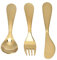 Juego de cubiertos, tenedores y cucharas, cuchillo juego de vajilla de cocina de acero inoxidable 304 dorado, tenedor, cuchara, cuchillo, juego de cubiertos dorados para niños