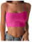 DéBardeurs Femme ÉTé - Amincissant Ample Tops Tunique Casual Camisole Confortable LéGer Chic Mode Pas Cher Crop Top Sexy pour Daily Wearing 42-Rose Vif