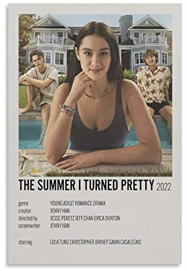 The Summer I Turned Pretty minimalistisches Polaroid-Film-Poster, Meditations-Studio, Wandkunst, ästhetische Dekoration, 60 x 90 cm