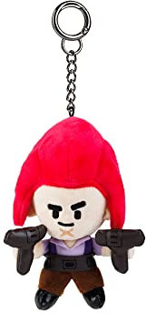 Brawl Stars COLT Action - Peluche a clip, altezza 13 cm, da collezione, portachiavi, portachiavi con licenza ufficiale, regalo per videogiocatori