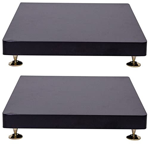 Subwoofer Isolation Stand, 2 Pack, Base Stand Speaker Isolation Feet Platform, Riser stabilizer Base, with Fixed Copper Nail (Color : Nero, S : 40x45cm)