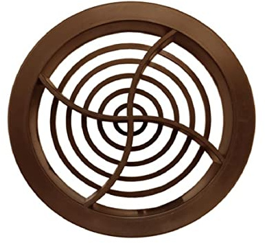 10 x Easy-Trim Brown Plastic 70mm Round Soffit Air Ventilation Roof Discs