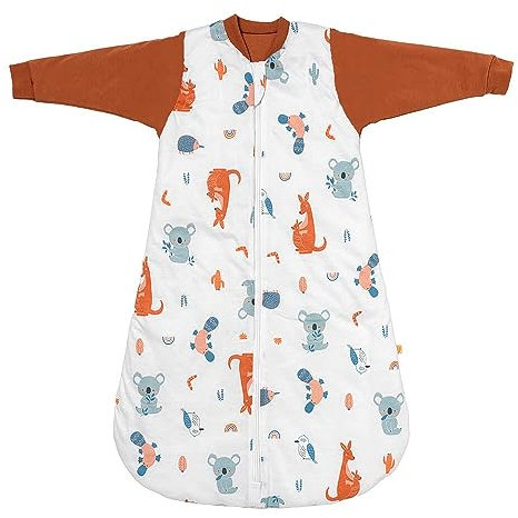 schlummersack Schlafsack Baby Winter 80 cm Känguru | Babyschlafsack mit Ärmel 3.5 Tog Baby Schlafsack Winter | Winter Schlafsack Baby Baumwolle