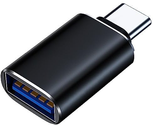 Mepsies Adaptateur USB C vers USB, Adaptateur OTG USB 3.1 Femelle vers USB C Mâle Compatible avec MacBook Pro, Samsung Galaxy, Smartphones Type C, Tablettes (Noir)