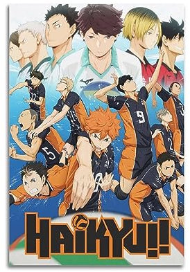 GLUC Haikyu!-Poster, klassisches Film- und Fernsehposter, Album, Poster, Teenagerzimmer, Wanddekoration, 30 x 45 cm, ungerahmt