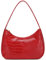 CYHTWSDJ Damen Shoulder Bags for Women, Cute Handbag Mini Clutch Purse with Zipper Closure Hobo Tote Handtasche, Rot, Kroko-Optik