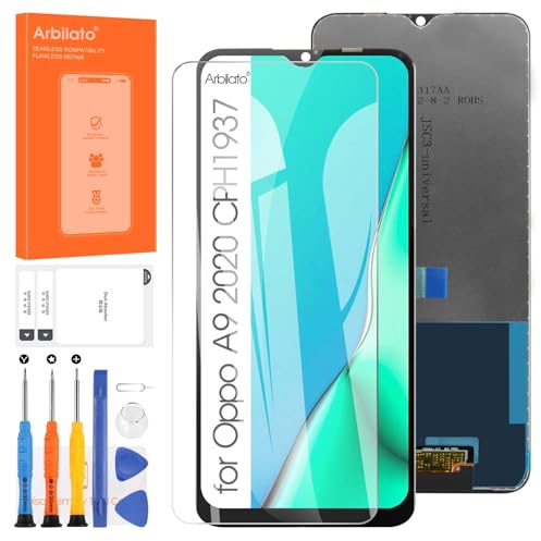 Arbilato - Pantalla para Oppo A9 (2020) CPH1937, CPH1939, CPH1941 pantalla de repuesto para Oppo A11x A11x/OPPO A5 2020 pantalla LCD Touch Digitzer Assembly piezas de reparación (negro, 6,5 )