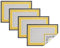 Elrene Home Fashions Villeroy & Boch Audun Platzsets, flecken- und wasserabweisend, Stoffrand, übergroß, 35,6 x 50,8 cm, 4 Stück