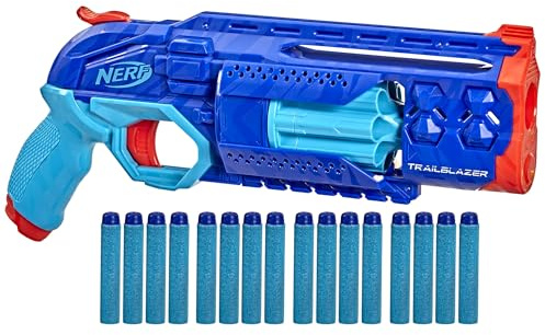 Nerf Elite 2.0 Trailblazer RD-8 Blaster, Wild Edition Color Design, 8-Dart Rotating Drum, Hammer Action, 16 Elite Darts, Tactical Rail (Amazon Exclusive)