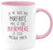 quotedazur - Mug Cadeau Infirmière - Je Ne Suis Pas Parfaite Mais Je Suis Infirmière - Tasse Cadeau Infirmière Femme - Rose/Céramique