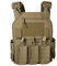 Drlmeio Taktischer Plattenträger 1000D Nylon mit 556 Magazintasche, Taktische Weste, Schnellverschluss-System Airsoft Weste, Verstellbarer MOLLE Platten Träger, Atmungsaktive Paintball Weste (CB)