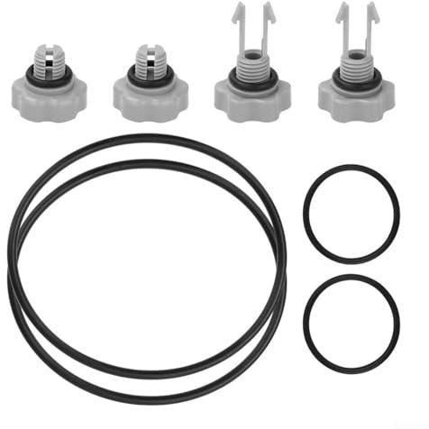 1 Set 25004, 2500 Filterpumpe Ersatzdichtungen Kit für Intex Pool Filterpumpen Zubehör, Kunststoffmaterial, enthält 5 Arten von Teilen