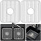 DecorRack 2 Pack Sink Protectors for Kitchen Sink, White 30 x 27,9 cm Dish Rack, Protect Sink from Stains, Damage, Scratches, Dishwasher Safe Sink Grid, Sink Mat, for Kitchen (2 Pack, White)