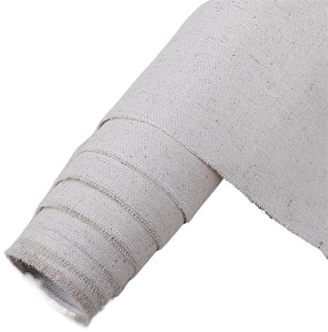 Toile Vierge Professionnelle Toile vierge professionnelle de 3 mètres, un rouleau, for peinture, couche de peinture à l'huile acrylique, mélange de lin, fournitures d'art apprêtées for artiste(3meter