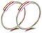 Tolldek 2pcs Nose Stud Indian, Edelstahl 0.6MM Hoop Nase Hoop Ring Bunt, Septum Ringe Set, Ohr Nasen Piercing für Männer Frauen