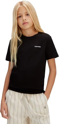 Calvin Klein Unisex Chest Inst.Logo Ss T-Shirt Iu0iu00683 S/S T-Shirt (1er Pack)