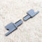 ULEIVA 1 paio di terminali a rullo, colore grigio, ricambio compatibile con Dometic Seitz Rollo 2001, camper, caravan (grigio)