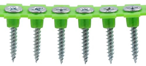 Rikä DWSR029 3.5 x 25mm Bugle BZP PH2 Collated Fine Drywall Screw 1000pk