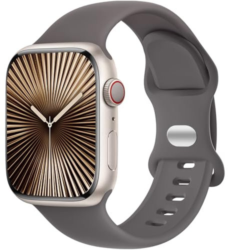 Dirrelo Kompatibel mit Apple Watch Armband 45mm 46mm 44mm 42mm 49mm Herren Damen, Weich Silikon Sportarmband Ersatz band für Apple iWatch SE 3 2, Ultra 3 2, Series 11 10 9 8 7 6 5 4 3 2 1, Terrakotta