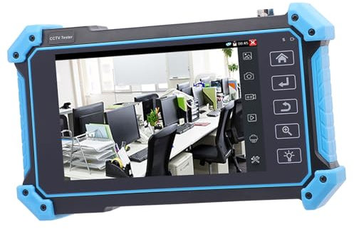 5 -Zoll -CCTV -Überwachungskamera -Tester, 4K H.265 IP CVBS CVI TVI AHD Analogkamera -Test, HDMI/VGA -Eingang, DC12V (EU-Stecker 100-240V)