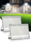 Faretto LED da Esterno 200W 2 Pezzi,6500K Bianca Fredda Faro LED,20000LM Super Luminoso Faretti 𝐋𝐄𝐃,IP66 Impermeabile Fari 𝐋𝐄𝐃 da Esterno per Giardino, Terrazza, Garage