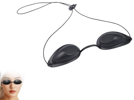 UV Protective Glasses, Solarium Glasses, Solarium Safety Glasses, UV Glasses, Infrared Safety Glasses, Red Light Lamp, Sunbed Glasses, Glasses for Red Light Lamp, Adjustable Band, Eye Protection for