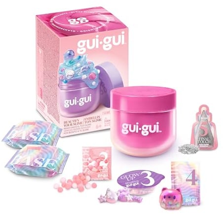 Gui Gui Brilliant Slime, Les Plus Beaux slimes créés par tes Soins, suis 5 étapes pour embellir Ton Slime, 13 slimes Gui Gui parfumés et 4 Fabuleuses Textures à créer