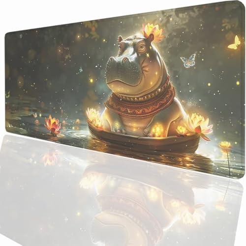 Gaming Mauspad Tier Motiv, Mousepad XXL 1000x500x3mm, Wetterfest Anti-Rutsch Schreibtisch Mouse Pad verbessert Präzision und Geschwindigkeit, Gaming Zubehör für Home Zimmer Deko PjY4958 5-S