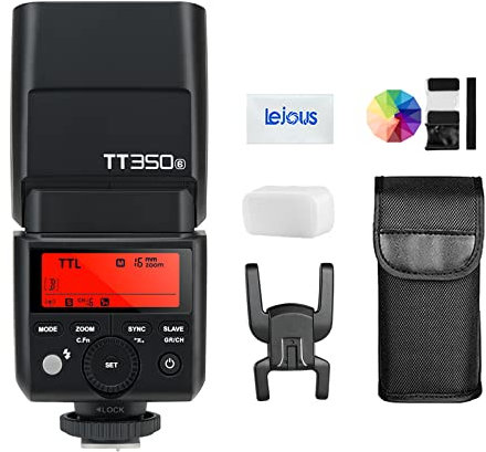 Godox TT350S Flash pour Sony, Mini Flash TTL Speedlite, 2.4G 1/8000s HSS, Compatible avec Les appareils Photo Sony A7II A7III A7IV A7RIII A7R5 A7R A7C A7S A6600 A6500 A6400 A6000