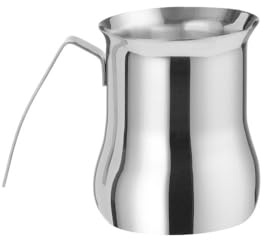HENDI Milchschaumkännchen, mit Griff, Milchkanne, Aufschäumkännchen, 0,5L, ø102x(H)125mm, Edelstahl