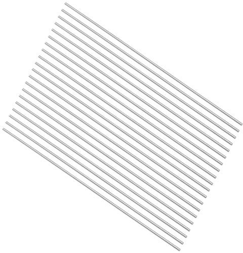 sourcing map Runde Stahlstange, 1,1 mm HSS-Drehmaschine, 100 mm lang, für Wellengetriebe, Bohrmaschinen, Drehmaschinen, Mini-Achse, zylindrischer Stift, Heimwerker-Werkzeug, 20 Stück