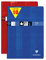 Clairefontaine 3167C - Packung mit 10 Heften, geheftet, ideal für wissenschaftlichen Fächer, DIN A4 21x29,7 cm, 40 Blatt, französische Lineatur 90g / blanko 125g, farbig sortiert, 1 Pack