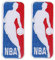 LanXin 2 Stück NBA Patches Nähen/Aufbügeln Basketball Logo Emblem Sport Applique Zubehör Dekoration Patches