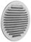 La Ventilazione GINT160R Griglia Tonda in Acciaio da sovrapporre con Rete antisetto, Inox 430, ø 175 mm