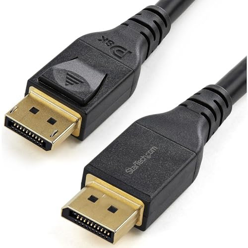 StarTech.com DisplayPort 1.4 Kabel ( 4m, 8K bei 60Hz, HBR3, HDR, vergoldet, VESA-zertifiziert)
