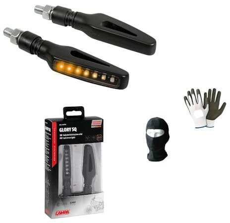 Kompatibel mit Beta Motor RR 125 Enduro LC Paar LED-Pfeile für Motorradlenkungsanzeiger, 12 V, Universal, 86 cm x 36 cm, zugelassen