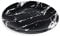 Pack of 10 Black and Silver Hard Plastic Reusable Plates ~ Marble Design Plastic Dinnerware-Ideal for Weddings and Parties. (10 Plates)