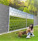 MyMaxxi Infinity Zaunsichtschutz | Field 02 beide Teile Motiv 9 Streifen | Sichtschutzstreifen für Doppelstabmattenzaun | Windschutz Sonnenschutz Blickdicht | Sichtschutz Garten | Sichtschutz