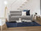 Talamo Italia - 2-Sitzer Schlafsofa Afra, Wohnzimmersofa mit drehbarer Öffnung, verstellbare Kopfstützen und Standardarmlehnen, 100 % Made in Italy, 180 x 95 x 85 cm, Grau