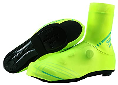 Santic Surchaussures Velo Homme Overshoes Cyclisme Couvre Chaussures Cyclisme Homme Vert L