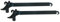 Coppia Braccetti in Alluminio per Tende da Sole a Caduta 70 cm Vari Colori (70 cm, Nero)