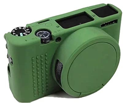 Camera Case Bag Soft Silicone Green Shockproof Armor Skin Body Cover Protector for Sony Cyber-shot DSC-RX100 VII camera