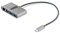 StarTech.com 3-Port USB-C Hub with Ethernet - 3x USB-A - Gigabit - USB 3.0 5Gbps - Bus-Powered - 1ft/30cm Long Type-C Host Cable - GbE - Portable to Splitter (HB30C3A1GEA2), Space Gray