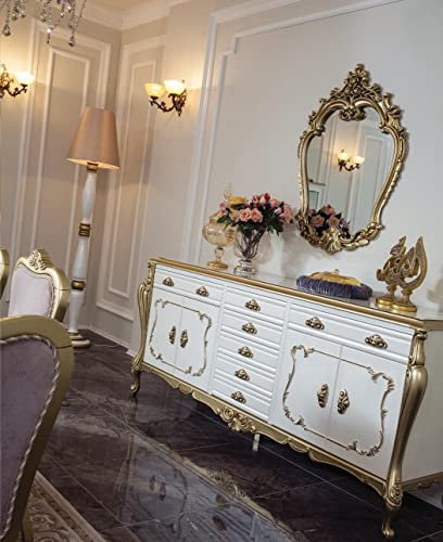 Sideboard Kommoden Anrichte Möbel Schrank Garnitur Set 2tlg Kommode Spiegel Neu