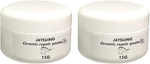 Reparación de grietas en cerámica, Kit de pasta de reparación de baldosas de cerámica, Pegamento de agente de reparación de baldosas, de baldosas de pasta de cerámica Adhesivo fuerte (15g+15g)