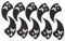 Supvox 10pcs Schmetterling Muster Ukulele Griffbrett Aufkleber Selbst-adhesive Gitarre Pickguard