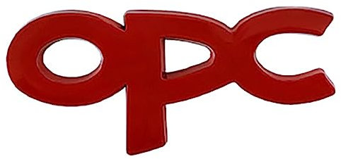NURCIX Auto Metall 3D Emblem, Für opel opc Kofferraum Logo Buchstabe Aufkleber modifiziertes Abzeichen Sticker Styling Zubehör,B
