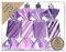 Inge-glas Christbaumschmuck Bonbons Kunststoff 10,5cm 4er Set - Lila Mix
