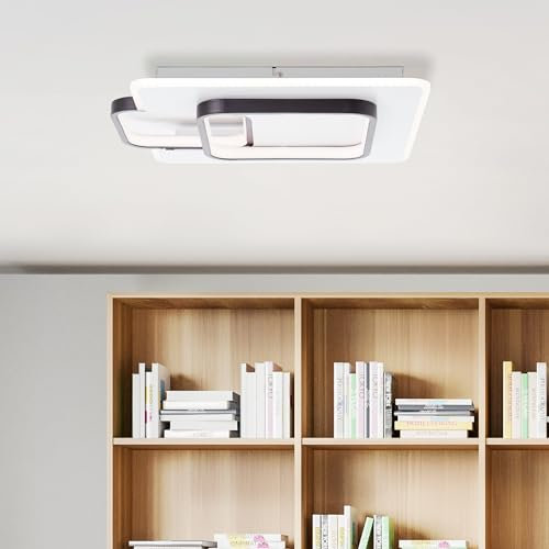 Lightbox LED Deckenlampe mit 45 x 40 cm - moderne Deckenleuchte - 4100 lm,